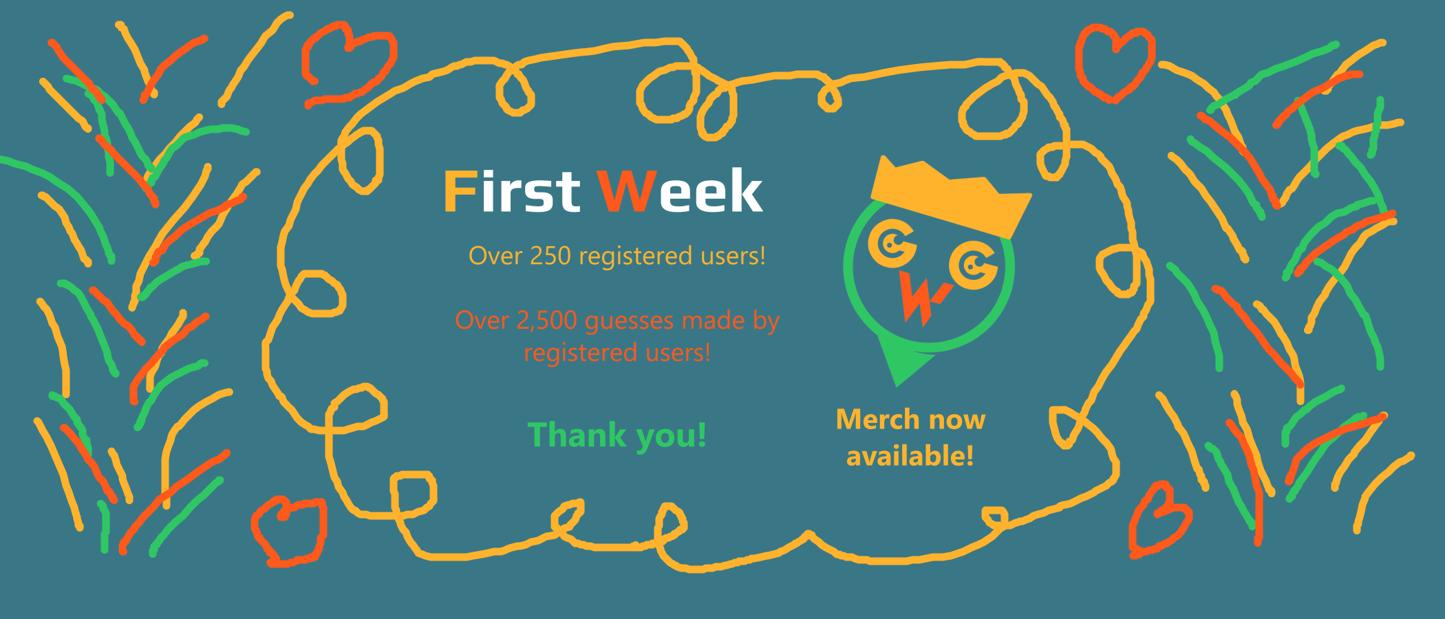 First Week, Thank You!
